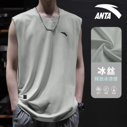 安踏 运动坎肩背心男夏季无袖透气薄款上衣宽松速干健身训练篮球服