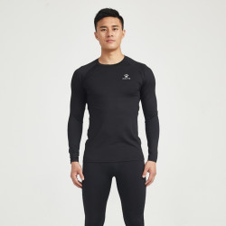 卡尔美 足球秋冬长袖紧身衣打底训练服加绒LIFESTYLE