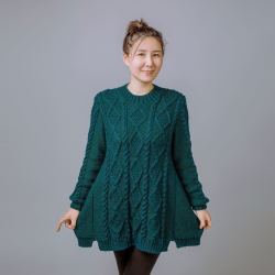 彩貂绒线 织「吉祥如意连衣裙  」手工diy   非成品 拍2送工具