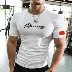 撸铁狼 WORKOUT WOLF/撸铁狼运动紧身衣健身服高弹速干训练显肌肉透气