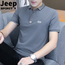 JEEP SPIRIT JEEPSPIRIT吉普运动男士休闲夏短袖时尚翻领薄款韩版百搭POLO衫