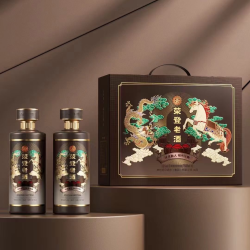 荣登老.酒礼盒装/龙马酒53%Vol