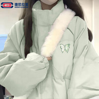 GENIOLAMODE 捷尼拉莫立领棉服男女款2026冬季情侣宽松保暖面包服