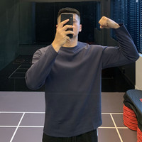 IRONTRAP 230g空气层运动长袖T恤健身衣服男弹力打底衫上衣秋冬季