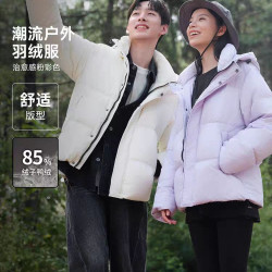 美特斯邦威 连帽加厚保暖 女士羽绒服