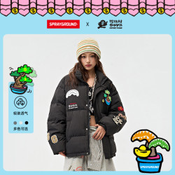 SPRAYGROUND 鲨鱼嘴羽绒服时尚保暖冬季印花立领潮流XB WE141318