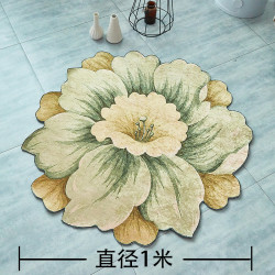 花朵地毯网红ins异形床前地毯床边地毯梳妆台吊篮衣帽间地毯地垫