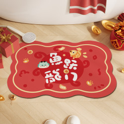 喜乐飞龙软硅藻泥地垫脚垫居家好物卫生间浴室厕所地垫门垫新年款