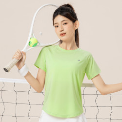 361° 瑜伽服女夏晨跑步运动套装健身短袖专业训练透气T恤时尚百搭