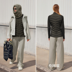 PARTICLE FEVER 轻量白鹅绒羽绒服冬季女外套粒子狂热07526