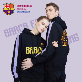 ALL STAR PARTNER 巴塞罗那俱乐部丨巴萨毛圈卫衣套头帽衫男女同款刺绣