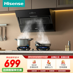 海信 侧吸家用小型抽油烟机21立方大吸力一级家用抽排吸烟机出租房小户型DJ7508H