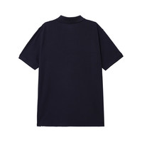 添柏岚 A43K2 棉质透气翻领 POLO衫 黑色 XL