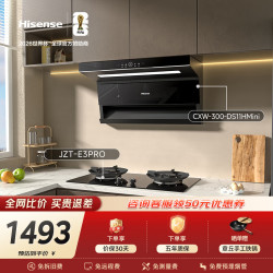 海信 烟灶套装24立方大吸力家用上门安装抽排吸油烟机DS11HMini+5.2KW70%热效率燃气灶E3Pro