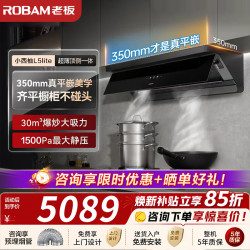 老板 30风量澎湃吸力 温感智控 家用变频超薄平嵌 智感恒吸灵