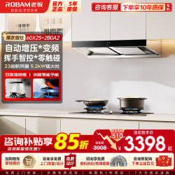 老板 油烟机灶具套装60X2S/60D1S级灶2B0A2
