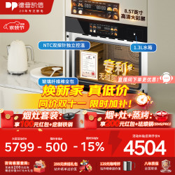 德普 凯信（Depelec）高定TD55M无缝陶瓷内胆蒸烤箱一体机8.57寸彩膜屏500 云菜谱玻璃纤