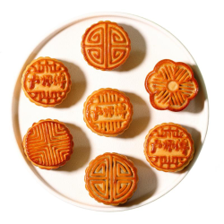 卢师傅 椰蓉五仁月饼传统黑芝麻花生椒盐酥皮巧克力蔓越莓中秋月饼