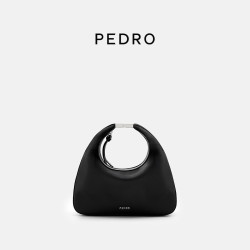 Pedro 盒子包女包2026新款包包尼刻系列手提斜挎单肩包PW2-75210182 黑色PW2-75210182-3 S