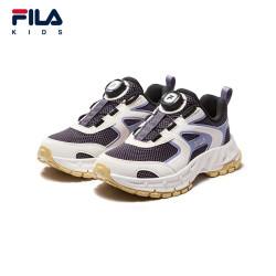 FILA 儿童综训鞋 暗紫色/羊皮纸粉-OC 36码 儿童运动鞋