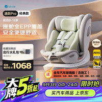 路途乐 儿童座椅 0–4-12岁 全龄i-Size认证 婴儿车载360度旋转可躺 途跃PRO-粽野绿