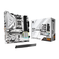 华擎 B850M Steel Legend WIFI7主板+AMD锐龙9 9950X3D CPU套装