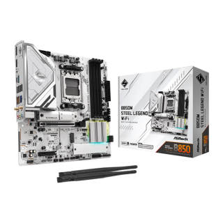 华擎 B850M Steel Legend WIFI7主板+AMD锐龙9 9950X3D CPU套装