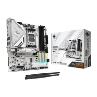 华擎 B850M Steel Legend WIFI7主板+AMD锐龙7 9800X3D CPU套装