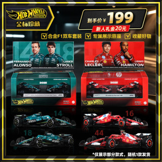 Hot Wheels 男孩小车生日礼物成人赛车收藏车模-风火轮F1赛车两件套系列JMM89