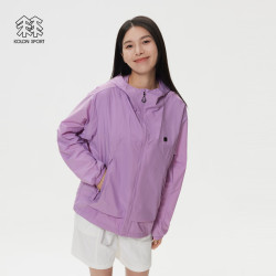 KOLON SPORT 复古露营夹克 明星同款 男女同款户外防风耐磨外套 LUJK5AT500-LA 薰衣草紫 M 170/92A