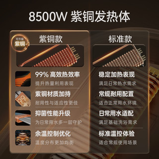四季沐歌 即热式电热水器 7500W AI智慧洗 零肤感恒温