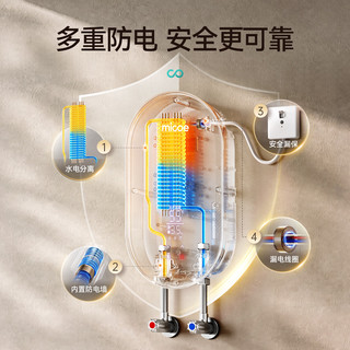 四季沐歌 即热式电热水器 7500W AI智慧洗 零肤感恒温