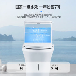 箭牌 T32 双龙卷漩吸 大冲力喷射虹吸节水马桶 连体坐便器 305mm