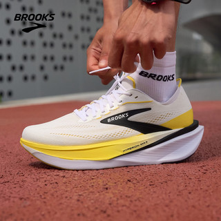 布鲁克斯 Hyperion Max 4 透气竞速跑鞋 白色 40.5