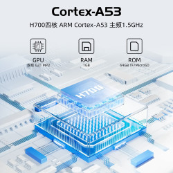 安伯尼克 RG35XXPro 双摇杆 黑色 64GB 掌上游戏机