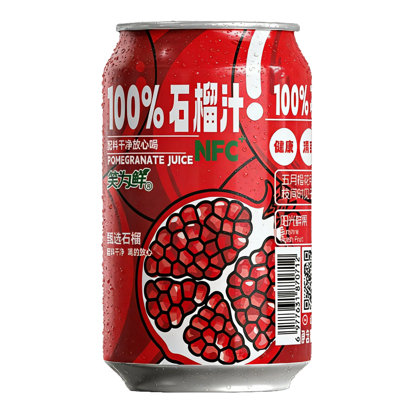 笑为鲜 100%NFC石榴汁 310ml*12罐