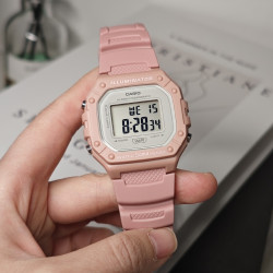 CASIO 复古小方块手表女 ins百搭防水男女情侣表W-218H-1B