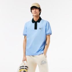 LACOSTE 纯棉拼色 男士POLO衫