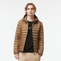 LACOSTE 法国鳄鱼男装秋季日常通勤时尚舒适百搭简约保暖连帽棉服外套