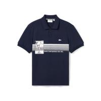 LACOSTE 法国鳄鱼男装春夏百搭印花纯棉短袖男T恤Polo衫男士商务通勤