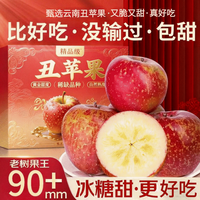 鲜其 云南昭通冰糖心丑苹果  净重5斤