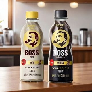百亿补贴：三得利 BOSS咖啡醇香拿铁无糖黑咖啡饮料280m*15瓶整箱即饮提神