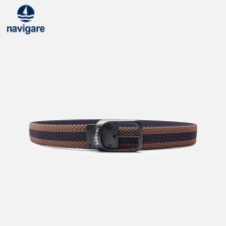 navigare 意大利小帆船男士皮带简约编织针扣腰带