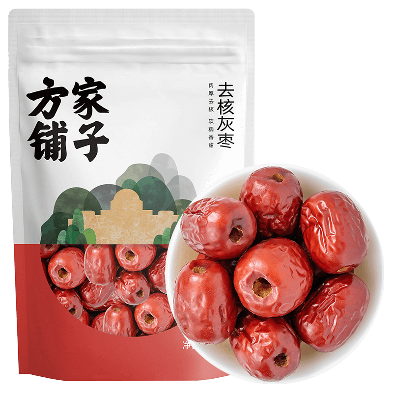 方家铺子 去核红枣 500g 蜜饯果干