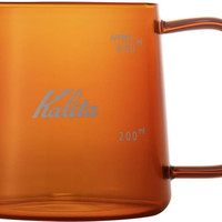 Kalita Jug 400 琥珀色易清洗咖啡服务器耐热玻璃,适合 1-2 人使用,400 毫升,适用于微波炉,洗碗机,古董 31293