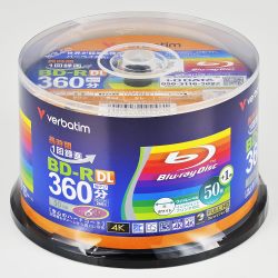 Verbatim VBR260RP51SV1 BD-R,50 GB,51 张,白色印刷,双面 1-6 倍速度