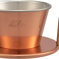 Kalita 铜制咖啡滴滤器 手工制作 1-2人用 波浪系列 三孔设计 日本制造
