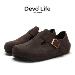 Devo Life 软木牛皮绒面复古勃肯鞋66008（六色可选）