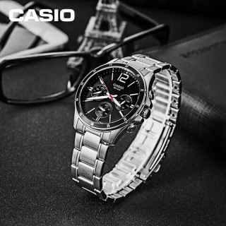 CASIO 【防水三盘】石英男士腕表 MTP-1374D-1AVDF