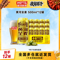 黄河啤酒 全麦啤酒 9度 500ml*12罐